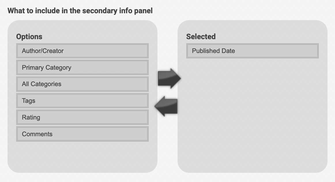 Secondary Info Panel